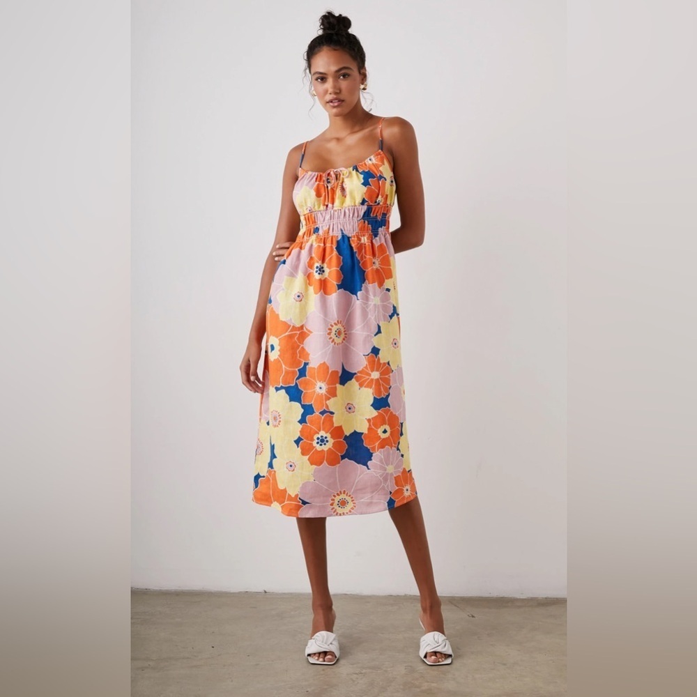 Railsβ Octavia Midi Linen Dress, Size S